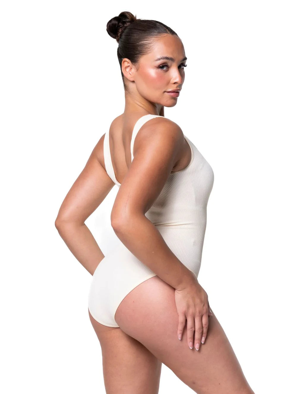 Figurbetonter, gerippter Shapewear-Body