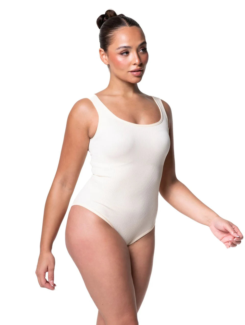 Figurbetonter, gerippter Shapewear-Body