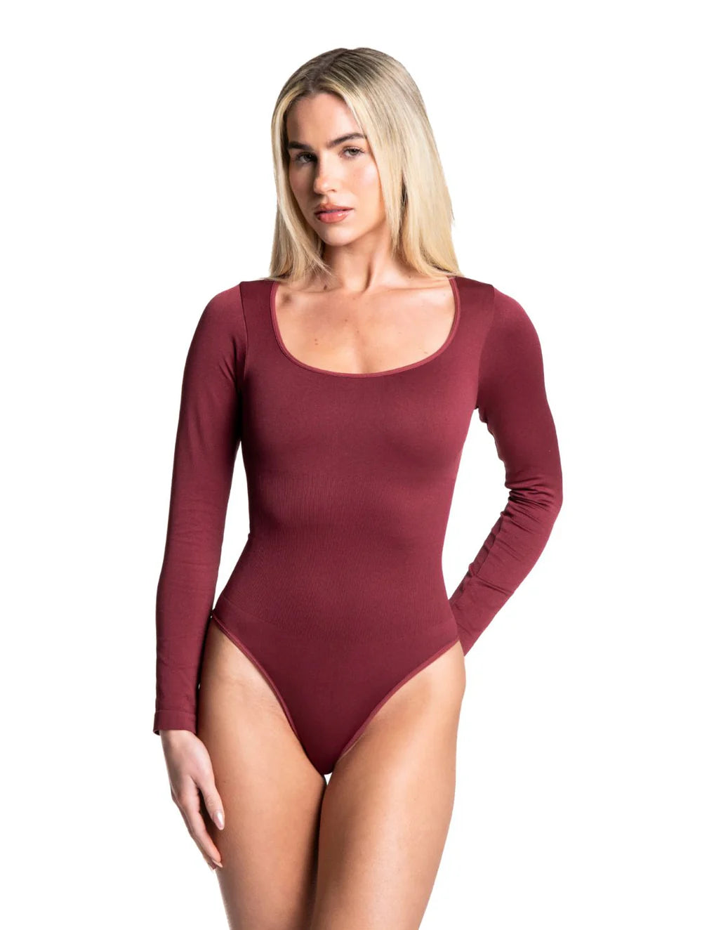 Langärmliger Tanga-Bodysuit