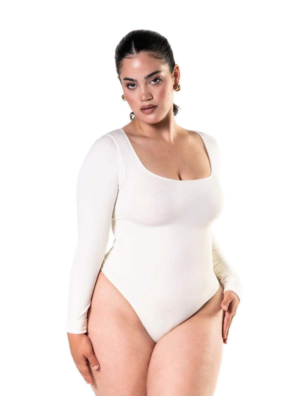 Langärmliger Tanga-Bodysuit